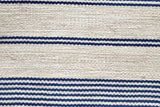 Feizy Rugs Duprine PET/Polyester Hand Woven Casual Rug White/Ivory/Blue 10' x 14'