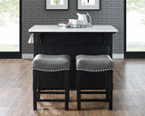 Steve Silver Aspen Gray Leatherette Counter Stool, Set of 2 AS380CS