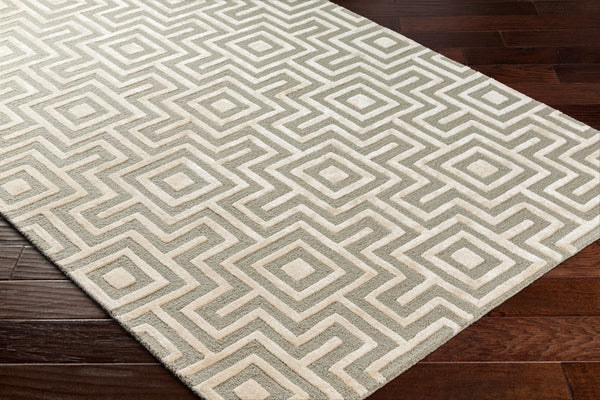 Surya Addison 2' X 3' Hand-tufted Viscose & Wool Rug – Luxurious, Durable, Modern Home Décor Accent! Beige Wool,Viscose Add2301-23