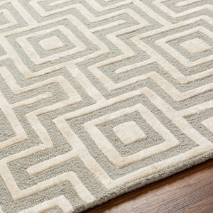 Surya Addison 2' X 3' Hand-tufted Viscose & Wool Rug – Luxurious, Durable, Modern Home Décor Accent! Beige Wool,Viscose Add2301-23