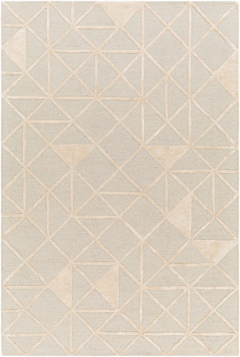Addison ADD-2302 9' x 12' Handmade Rug ADD2302-912  Pale Blue, Light Beige Surya