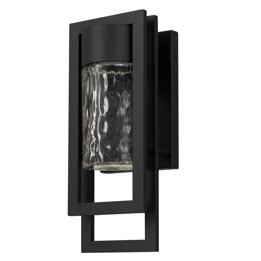 English Elm 15 Inch Hammered Glass Led Wall Sconce Dimmable Bathroom Vanity Hallway Light B370P417689