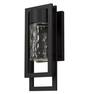 English Elm 15 Inch Hammered Glass Led Wall Sconce Dimmable Bathroom Vanity Hallway Light B370P417689