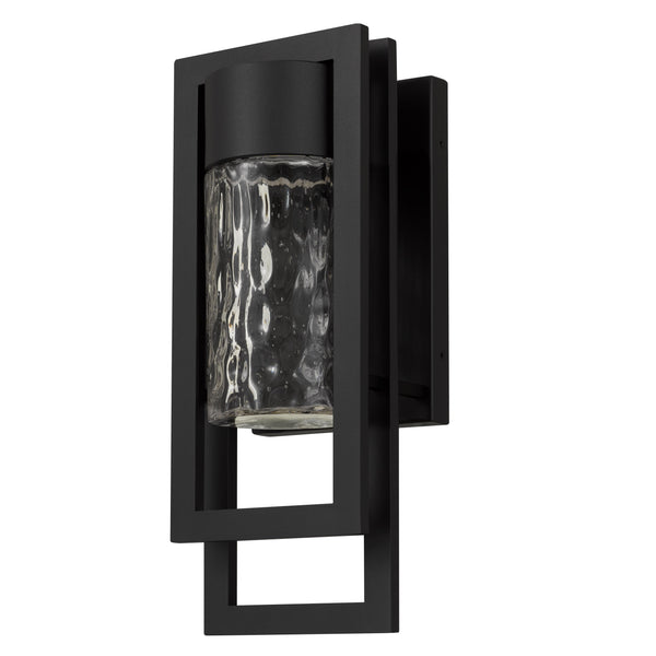 English Elm 15 Inch Hammered Glass Led Wall Sconce Dimmable Bathroom Vanity Hallway Light B370P417689