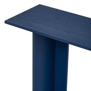 English Elm U_Style Modern Curved Ash Veneer Console Table With Shelf For Entryway, Hallway & Living Room Decor N711P241287V-GIGA