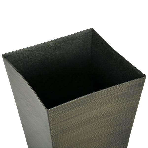 English Elm Outsunny 28" Tall Faux Wood Outdoor Planters, Set Of 3 Self-Draining, Stackable Flower Pots W2225P174505-GIGA