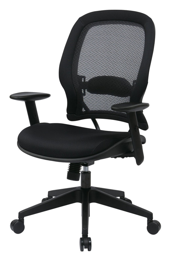 OSP Home Furnishings Airgrid® Ergonomic Mesh Office Task Chair with Lumbar Support and Synchro Tilt Control 5540