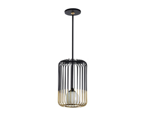 Sunpan CIRCA Pendant Light - Medium Art Deco Design with Misted Glass & Brass Accents for Stunning Illumination 106361