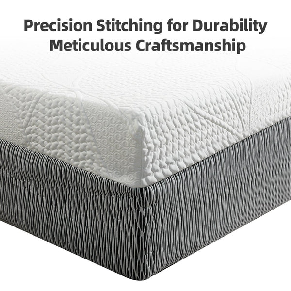 English Elm 14-inch King Mattress Japan Built Six Layer Foam Ice Silk Cool Sleep Support W5081P394377