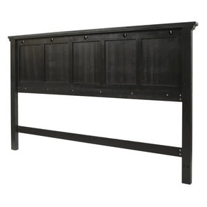 OSP Home Furnishings Farmhouse Basics King Bed Headboard Rustic Black