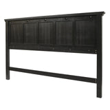 OSP Home Furnishings Farmhouse Basics King Bed Headboard Rustic Black