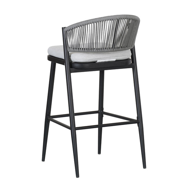 English Elm Christopher Knight Home® - Outdoor 30.25" Barstool Set Of 2 - Stylish Metal Frame & Pe Rattan Backrest For Patio Comfort N772P245120B