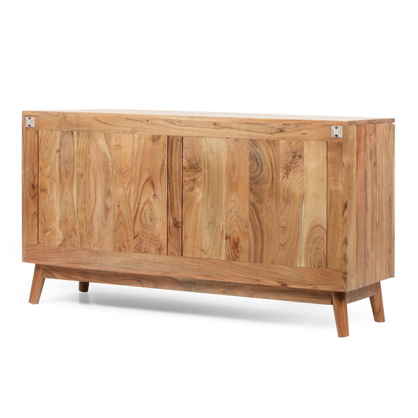English Elm Christopher Knight Home® - CABINET Acacia & Mango Wood 2-Door Handcrafted Natural Finish Console with Shelves, 47"W x 26.5"H 68738.00