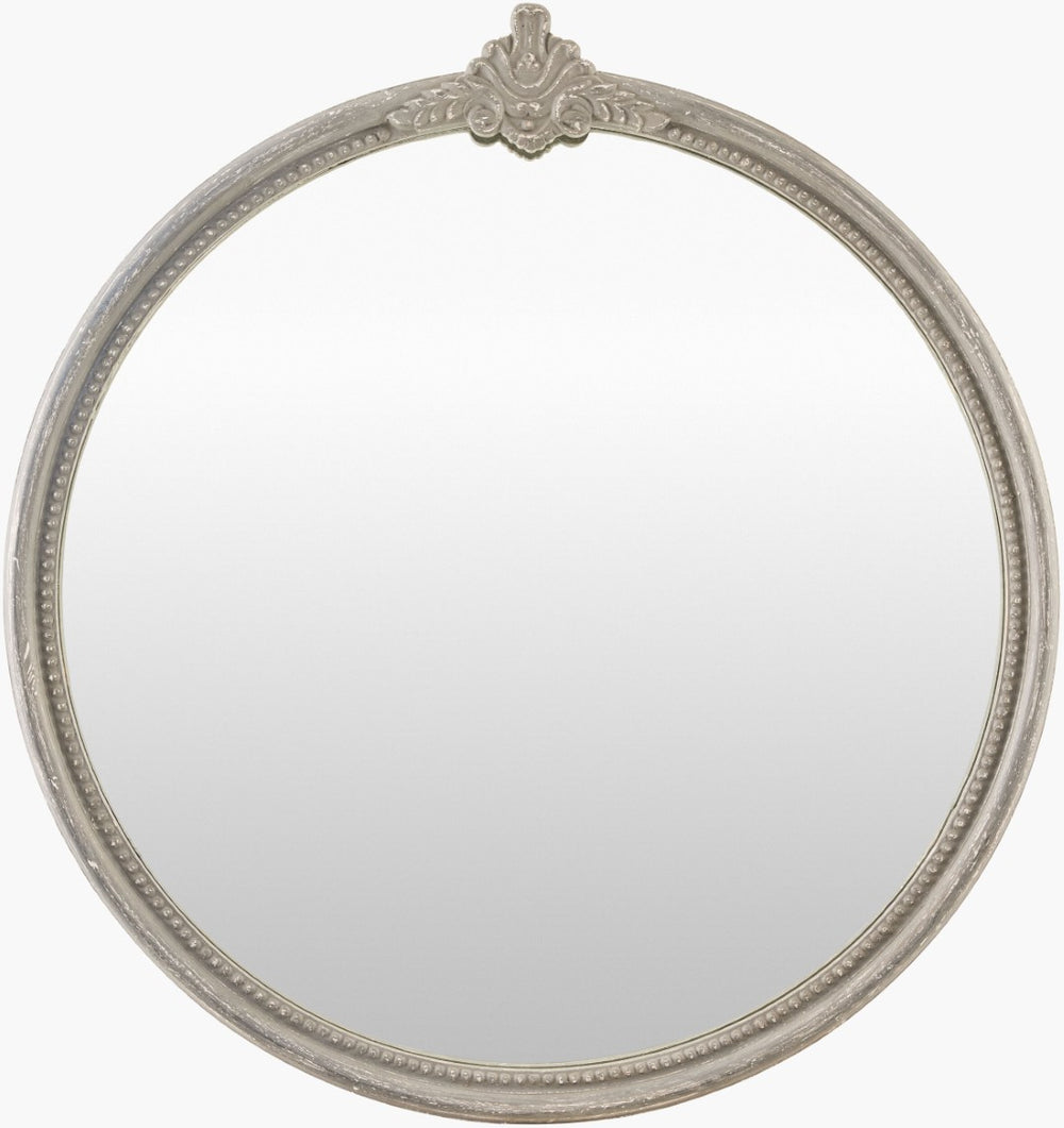 Livabliss Aden French Country Accent Mirror Distressed Finish Artisan Wall Decor for Home ADEN002-3230