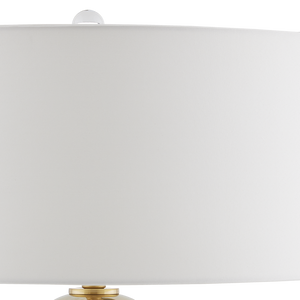 Parable Gold Table Lamp – Elegant Contemporary Design with Crystal Base & Handcrafted Ceramic Finish