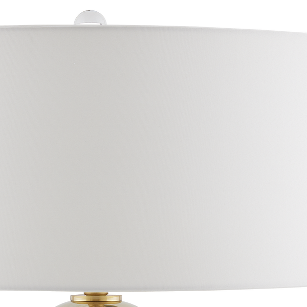 Parable Gold Table Lamp – Elegant Contemporary Design with Crystal Base & Handcrafted Ceramic Finish