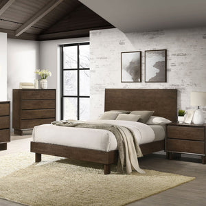 English Elm Hemlock Solid Wood 6-Drawer Dresser Cabinet with Sleek Fingertip Pulls and Spacious Organized Storage Dark Brown B062P378390