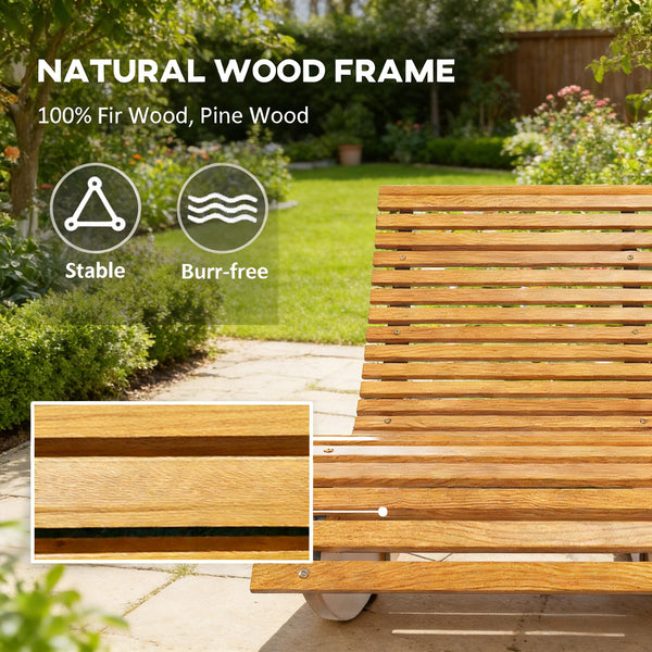 English Elm Wooden Outdoor Rocking Chair Fir Pine Frame Weatherproof Slatted Porch Patio Seat T3971P445004