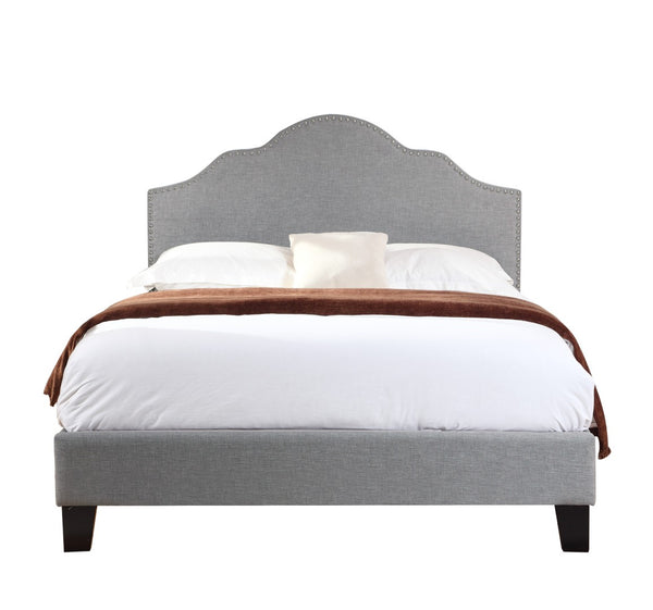 English Elm Wallace & Bay - Gray Full Upholstered Bed - Stylish, Low-Maintenance Design With Padded Headboard For Ultimate Comfort B2709P212289-GIGA
