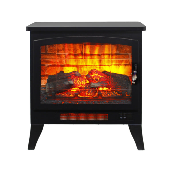 English Elm 21 Inch Three-sided Electric Fireplace Stove with 3d Flame and Remote Control W1769P346175