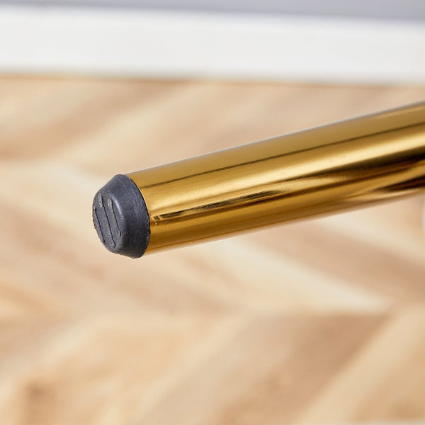 English Elm Table Set: 31.5-Inch Elegant White Marble Round Dining Table With 4 Black Pu Chairs For Chic Dining W1151S02497-GIGA