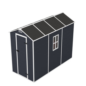 English Elm Campcraft Outdoor Resin Storage Shed with Hd Windows Uv Resistant Polypropylene Build W1598S00027