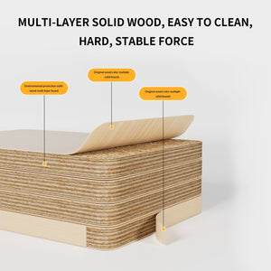 English Elm 5-Piece Modern Dining Set for Small Spaces — 43.3" MDF Top Table with Metal Frame and 4 Chairs, Easy Clean Oak W578133460