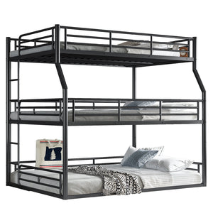 English Elm Twin Xl Solid Pine Loft Bed with Built-in Led Lighting and Storage Shelves Black W1580S00586