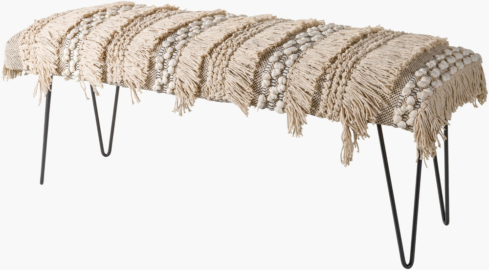 Livabliss Adilah Tufted Velvet Upholstered Bench Sleek Metal Frame for Bedroom or Entryway ADH-002