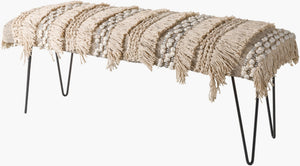 Livabliss Adilah Tufted Velvet Upholstered Bench Sleek Metal Frame for Bedroom or Entryway ADH-002