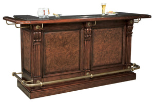 Hekman Furniture 693027 Cheers Bar - Stylish Hampton Cherry Finish, Black Sparkle Granite Top, Wine Storage & More! Hampton Cherry Cheers Bar 693027