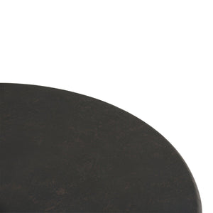 English Elm Garvy Metal Coffee Table - Handcrafted Rustic Bronze Accent For Modern Industrial Living Spaces B136P158982