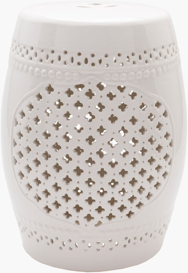 Livabliss Auburndale Ceramic Garden Stool Global Inspired Accent Seat or Outdoor Plant Stand ADL003-121218