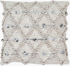 Livabliss Anders Farmhouse Cottage Square Throw Pillow Polyester Cotton Blend Sofa Accent ADR001-2222D