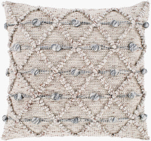 Livabliss Anders Farmhouse Cottage Square Throw Pillow Woven Polyester Cotton Sofa Accent ADR001-2020