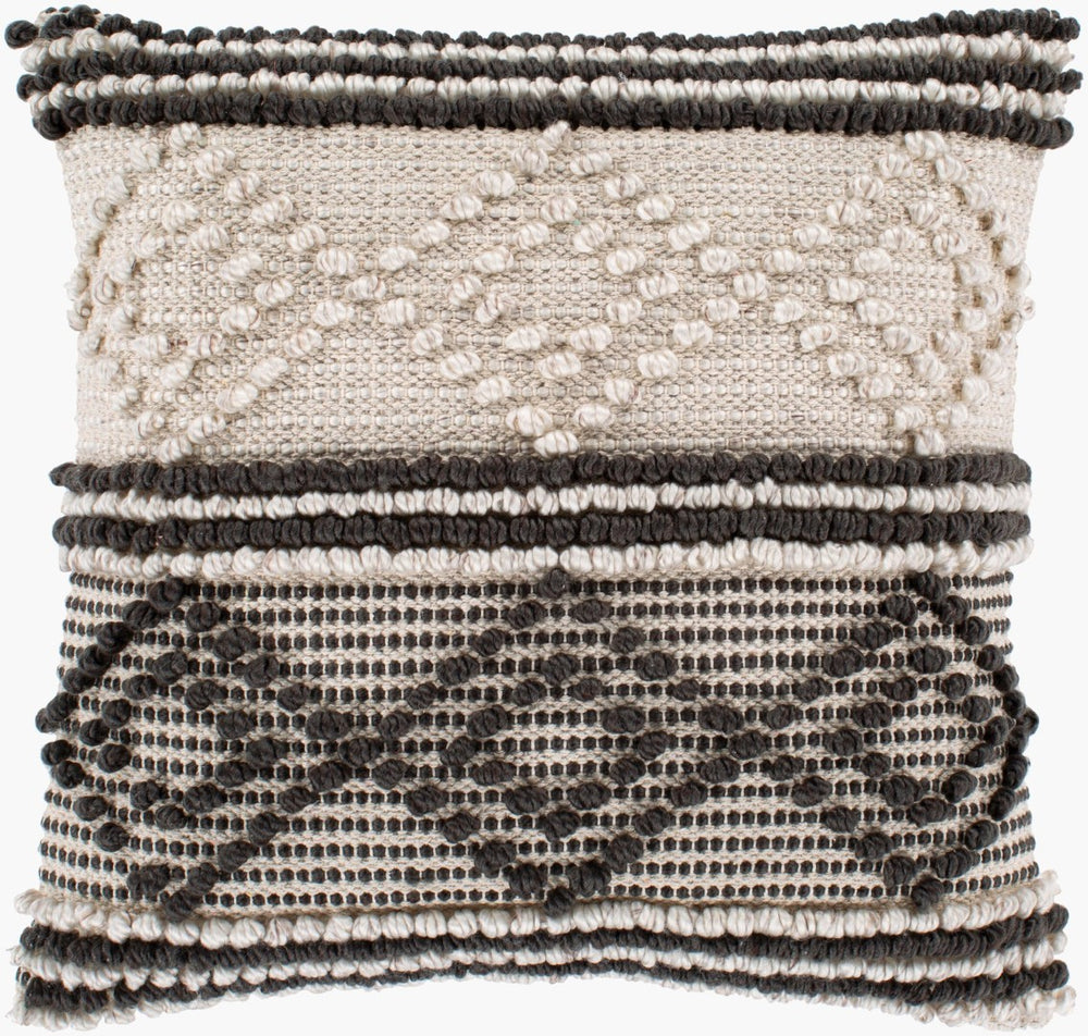Livabliss Anders Handwoven Cotton Blend Accent Pillow Artisan Cottage Texture for Sofa or Bed ADR002-2020P