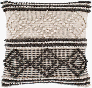 Livabliss Anders Handwoven Cotton Blend Accent Pillow Artisan Cottage Texture for Sofa or Bed ADR002-2020P