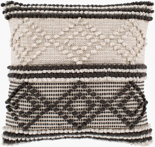 Livabliss Anders Handwoven Cotton Blend Accent Pillow Artisan Cottage Texture for Sofa or Bed ADR002-2020P