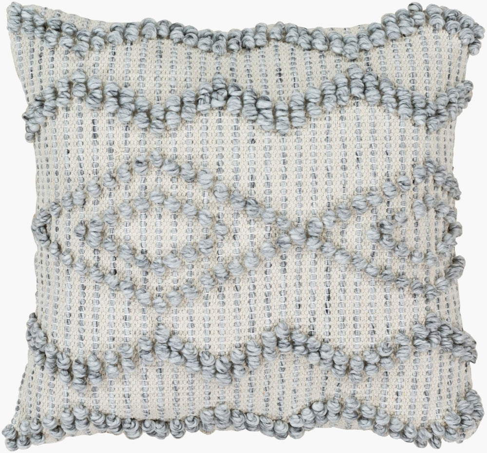 Livabliss Anders Hand-woven Cotton Blend Accent Pillow Rustic Cottage Style for Sofa or Chair ADR003-1818P