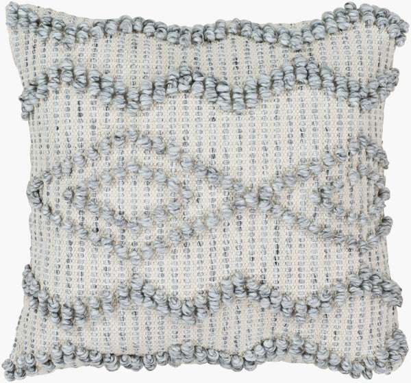 Livabliss Anders Hand-woven Cotton Blend Accent Pillow Rustic Cottage Style for Sofa or Chair ADR003-1818P