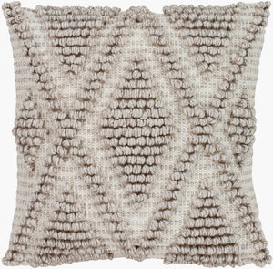Livabliss Anders Hand-woven Cotton Blend Accent Pillow Artisan Texture for Boho Farmhouse Decor ADR004-1818D