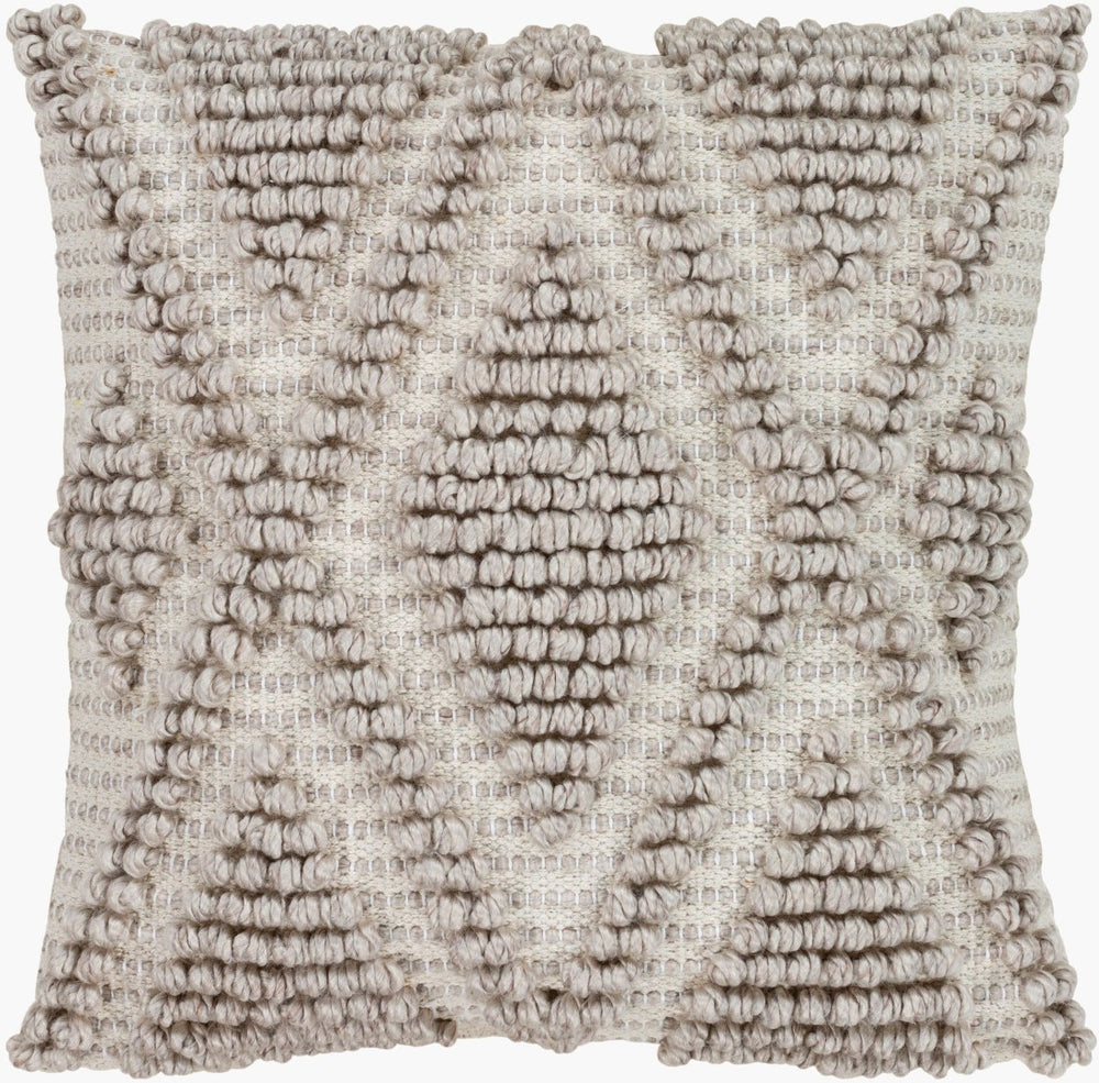 Livabliss Anders Hand-woven Cotton Square Throw Pillow Artisan Texture for Sofas and Beds ADR004-1818