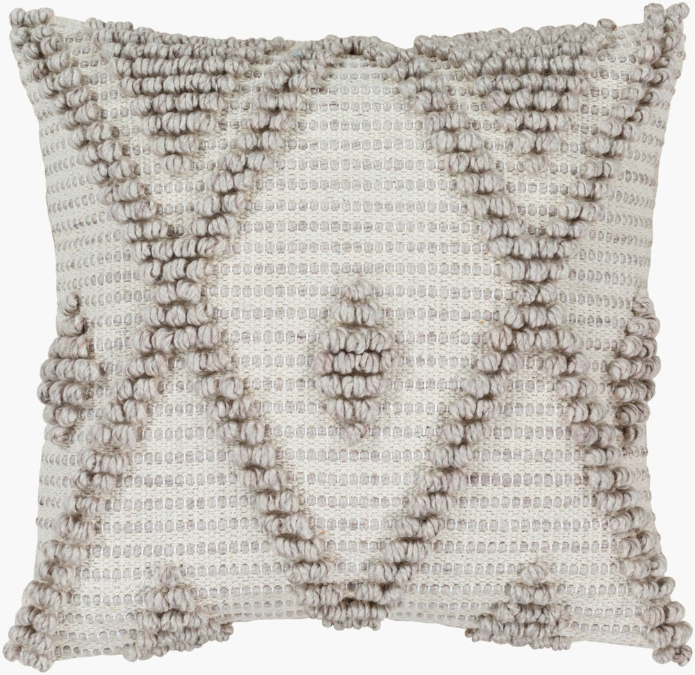 Livabliss Anders Farmhouse Cottage Square Throw Pillow Soft Cotton Blend Accent for Living Room ADR005-1818D
