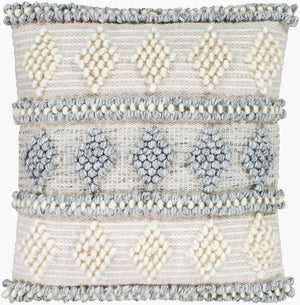 Livabliss Anders Artisan Woven Wool Blend Throw Pillow for Farmhouse and Cottage Living Rooms ADR006-1818D
