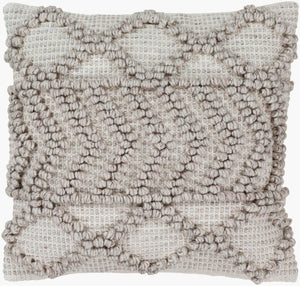 Surya Anders 20" Rustic Accent Pillow - Cozy Polyester & Cotton Blend For Stylish Home Decor Charm Taupe Polyester,Cotton,Cotton Adr007-2222p