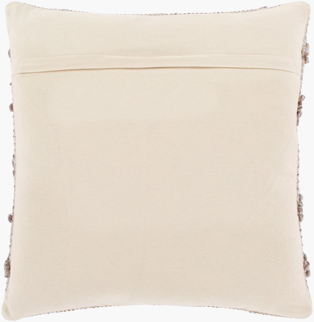 Surya Anders 20" Rustic Accent Pillow - Cozy Polyester & Cotton Blend For Stylish Home Decor Charm Taupe Polyester,Cotton,Cotton Adr007-2020