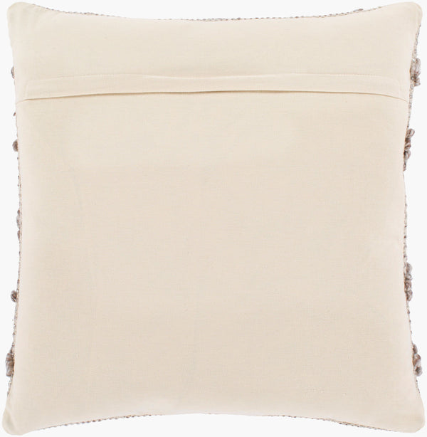 Surya Anders 20" Rustic Accent Pillow - Cozy Polyester & Cotton Blend For Stylish Home Decor Charm Taupe Polyester,Cotton,Cotton Adr007-2222p