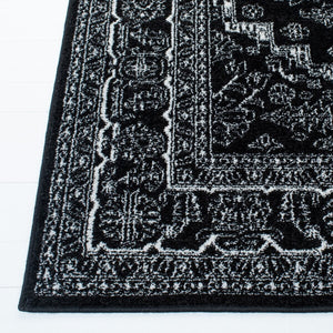 Safavieh Adirondack 108 Power Loomed Rug Black / Ivory 2'-6" x 14'