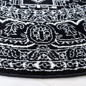 Safavieh Adirondack 108 Power Loomed Rug Black / Ivory 2'-6" x 14'