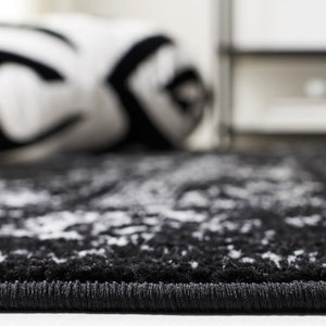 Safavieh Adirondack 109 ADR109 Power Loomed  Rug Black / Ivory ADR109Z-10